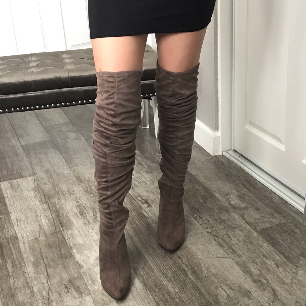 SLOUCHY OVER THE KNEE BOOTS